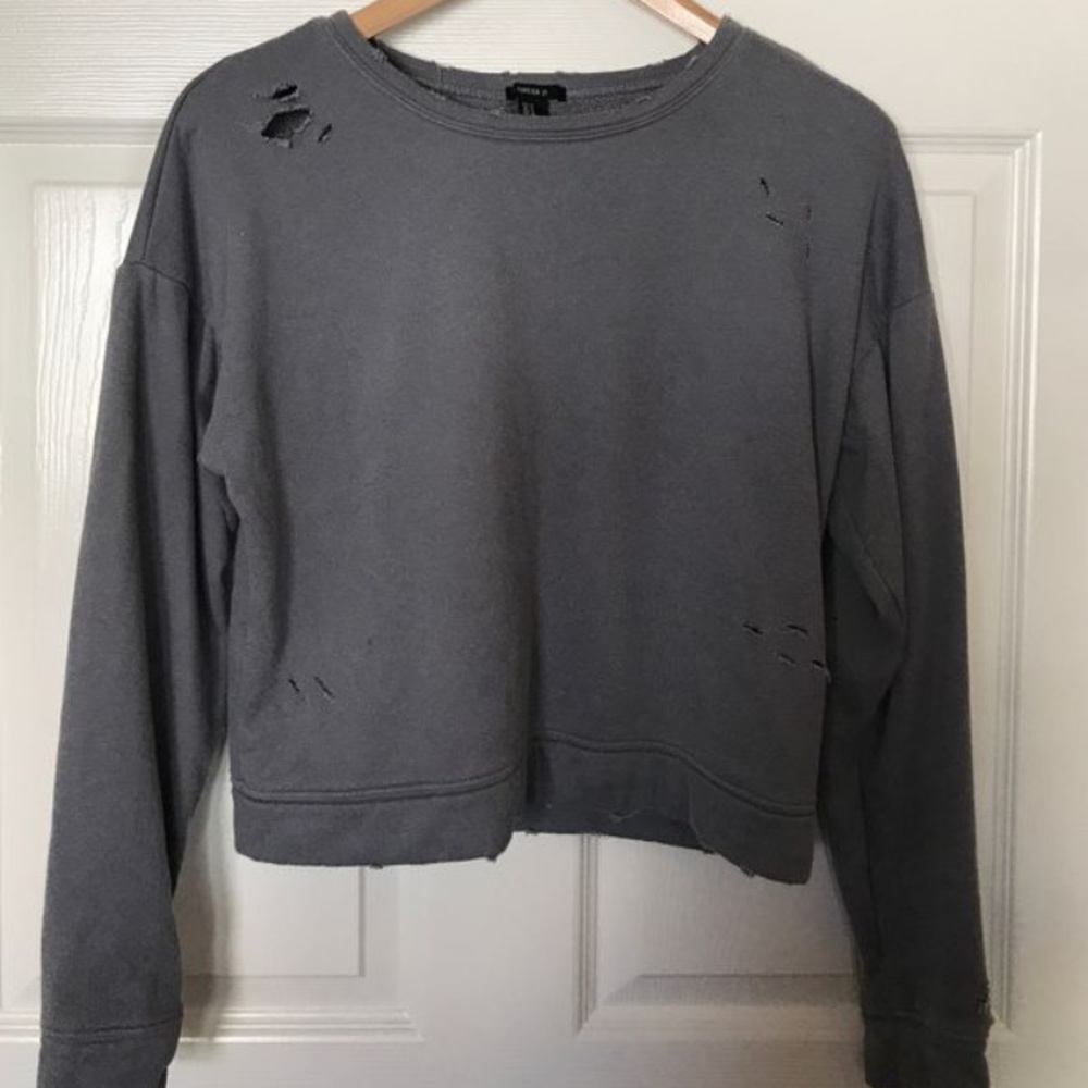 Dark grey sweatshirt